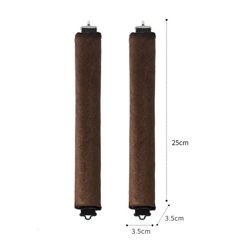 Heatless Hair Curler Rods Set 4 Velvet Foam Hair Rollers + 1 Satin Hair Scarf